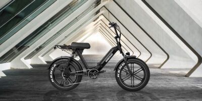 Modern e-bike in urban environment