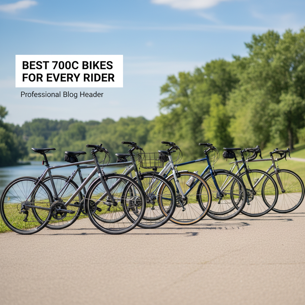 Professional blog header image for article titled: Best 700c Bikes for Every Rider. High quality, relevant imagery, clean composition.