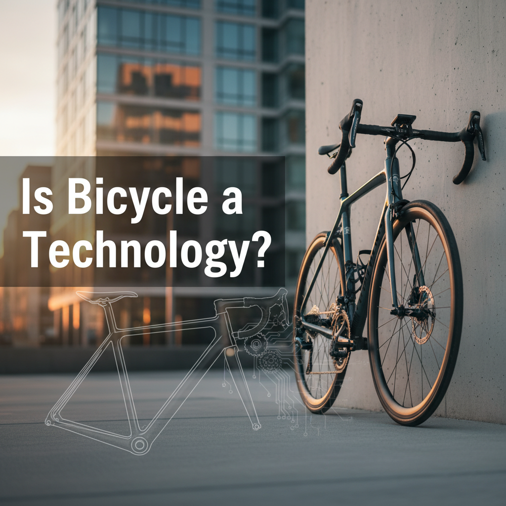 Professional blog header image for article titled: Is Bicycle a Technology. High quality, relevant imagery, clean composition.