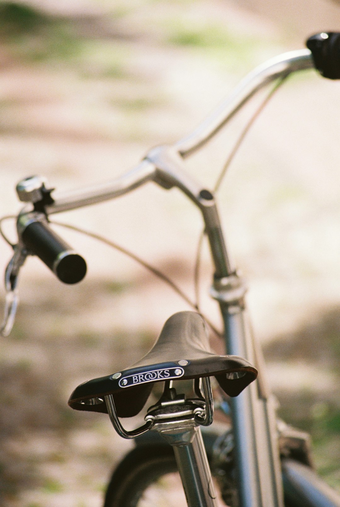 A bicycle with a brooks saddle.