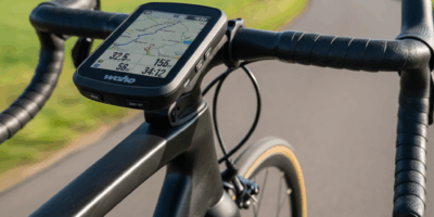 Wahoo ELEMNT ROAM GPS computer on handlebars
